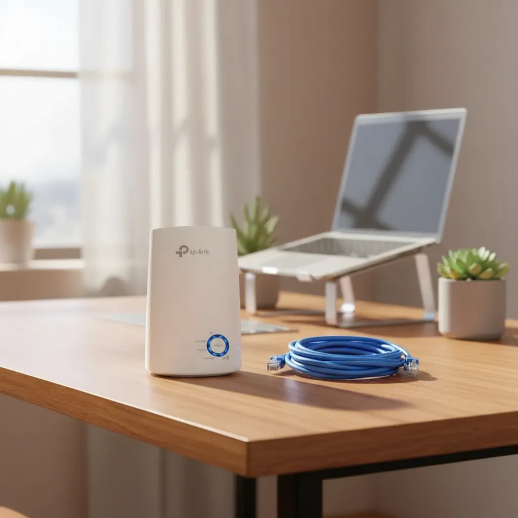 Rompemuros Amplificador De Señal Internet Red Wifi + Cable de 5mts