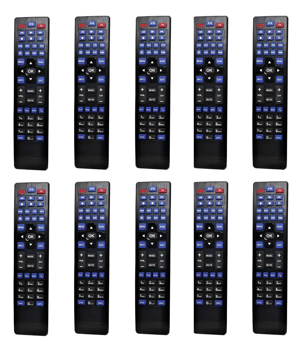 10pz- Control Remoto Universal Para Izzi + Funcion Para Dvd