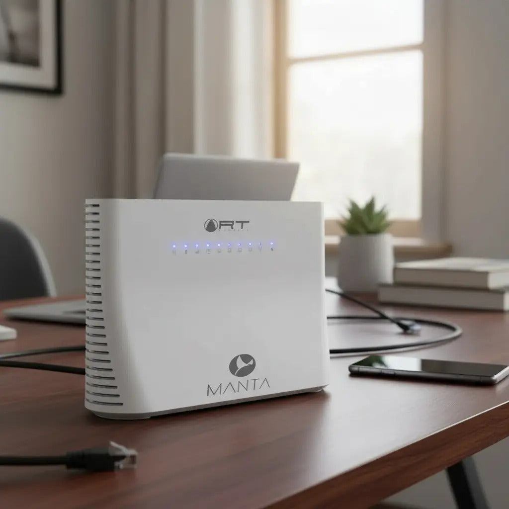 Modem Rt Wifi Internet 4g + Chip Y Antena Yagi 20mts Blanco