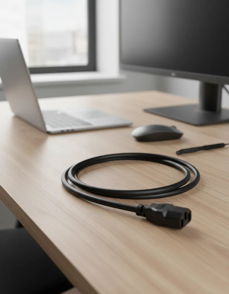 Cable De Alimentación Interlock Para Laptop Pc Computadora