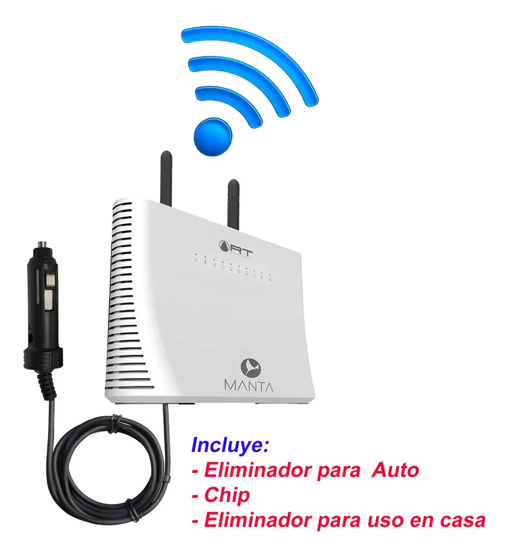 Modem Wifi Internet 4g Para Uso En Auto +chip Telcel