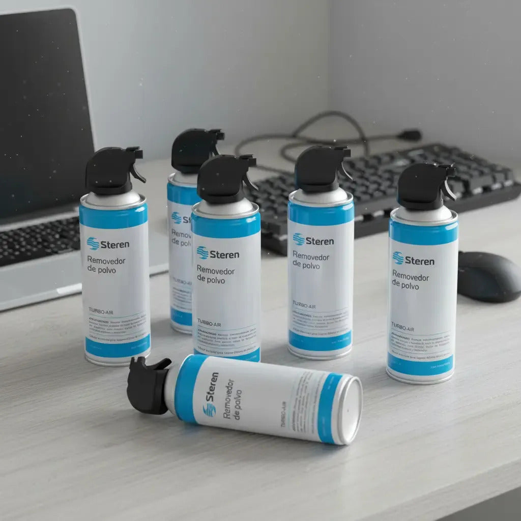 6pz Removedor De Polvo Limpieza Pc Aire Comprimido Turbo Air