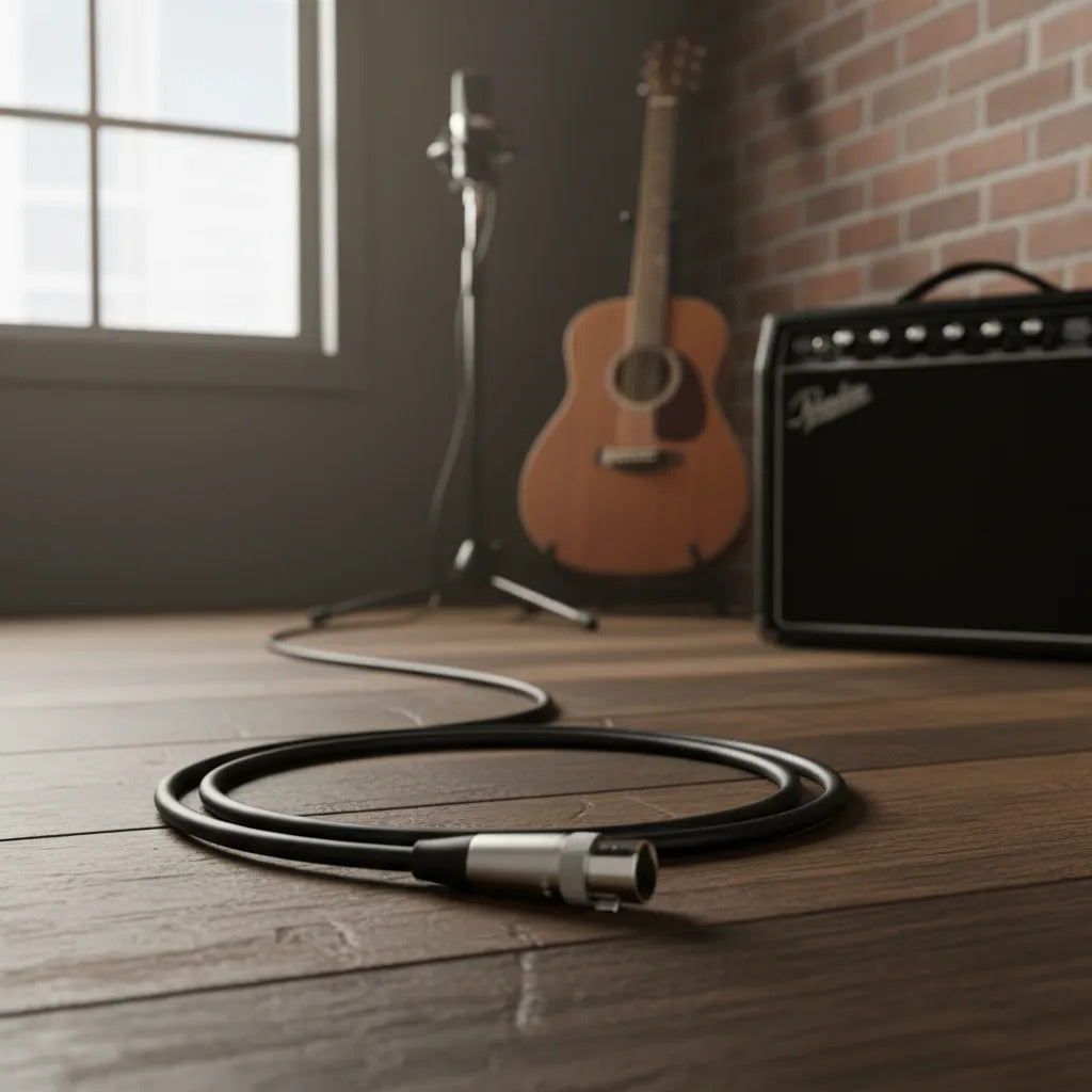 Cable Micrófono Jack Cannon A Plug 6.3mm Monoaural 6m Steren