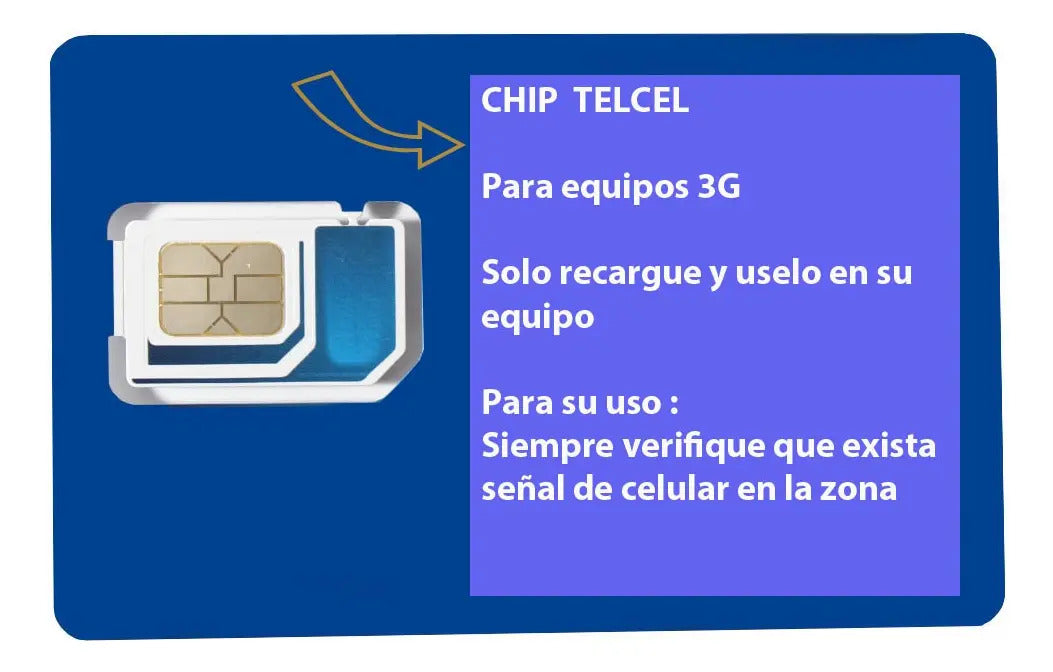 Chip Microchip Telcel 3g 4g Lte Lada Guadalajara 33