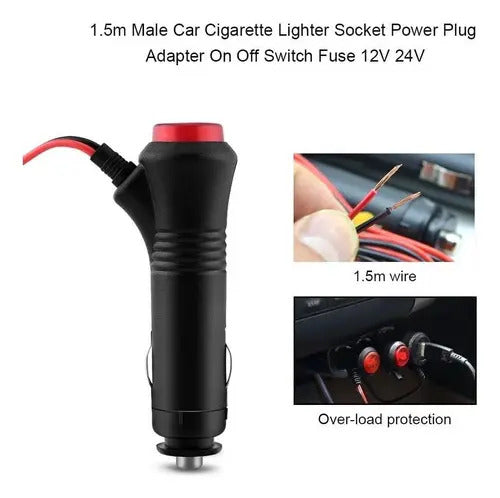 Enchufe Para Encendedor De Cigarrillos Adaptador 12v P/bafle