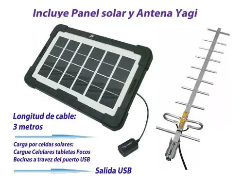Telefono Rural Solar Remplaza A Senwa Motorola +ant 10mt