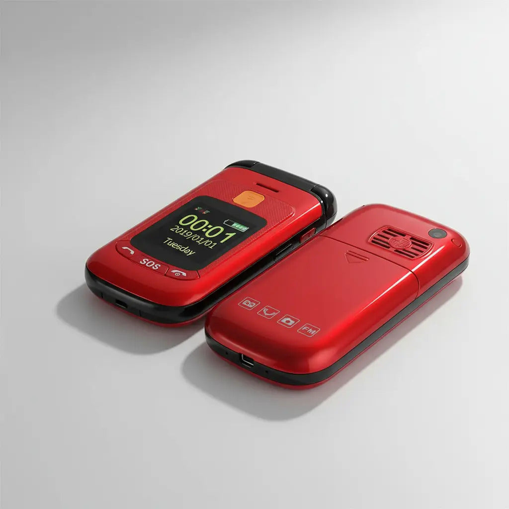 Telefono Celular Folder Tapa P/adulto Mayor Contesta Al Abrir