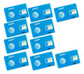 10pz-chip Att Para Cualquier Telefono Celular 3g 4g Lada 444