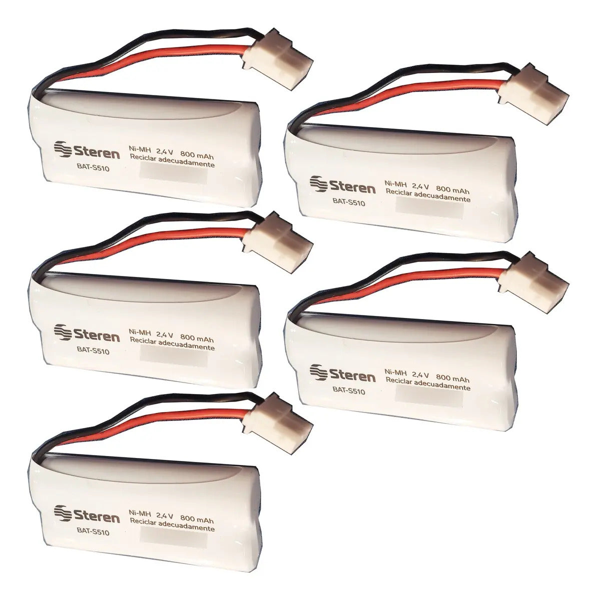 5pz - Pila Recargable Para Telefono Inalambrico 2.4 V 800mah