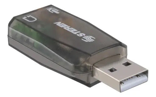 Tarjeta Sonido Steren Usb 1 Salida De Audio +1 Micr Com-202