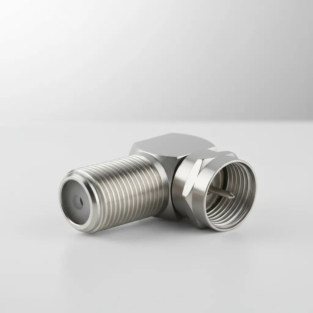 Adaptador Coaxial En L Jack A Plug Para Pantallas Tv 200-046
