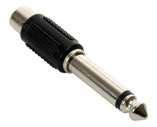Adaptador De Jack Rca A Plug 6.3 Mm Monoaural 251-120
