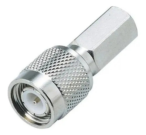 2piezas Conector Tnc Macho De Rosca Para Cable Coaxial  Rg6