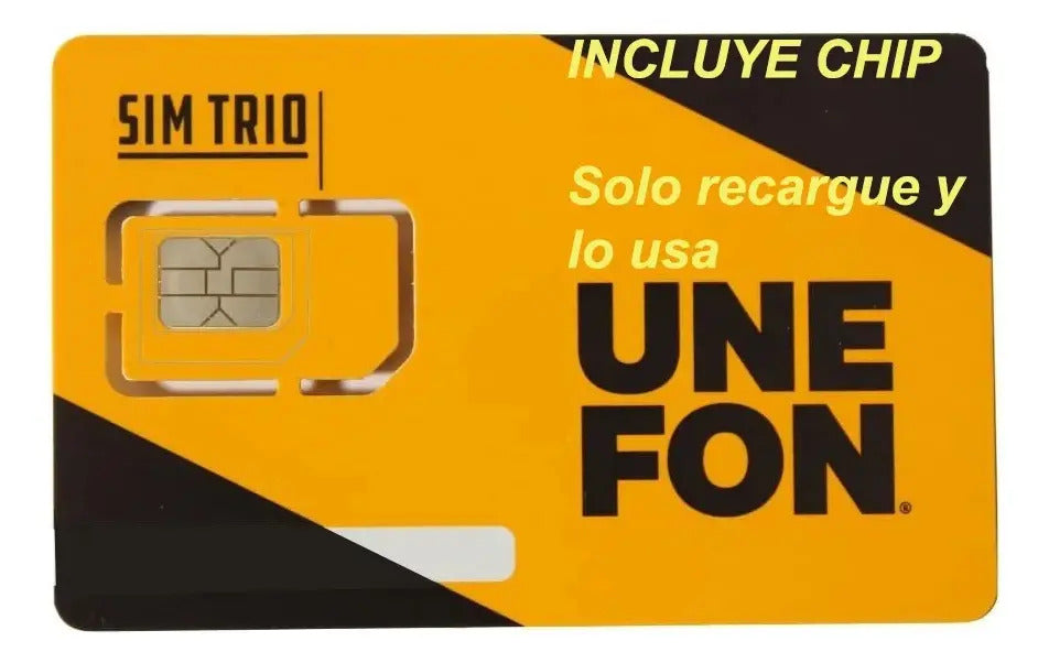 10pz Chip Unefon 3g 4g Compatible Con Cualquier Teléfono