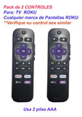 Control Remoto Para Pantalla Tv Roku  No Requiere Programar