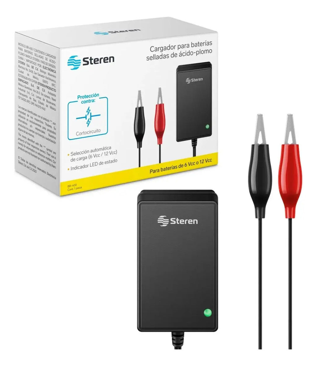Cargador De Baterias Para Carritos Electricos 12v/ 6v Steren