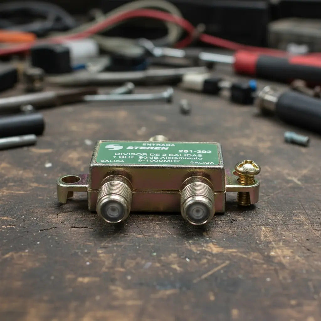 Divisor De 2 Salidas, De 75 Ohms, 1 Ghz, 90 Db 201-202