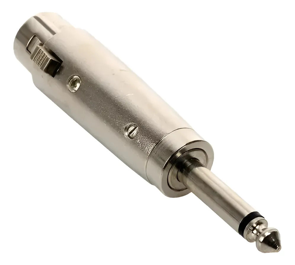 Adaptador De Plug 6.3 Mm A Jack Cannon Monoaural 251-330