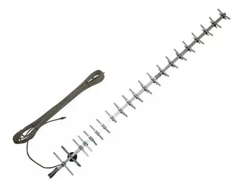 Antena Yagi 40 Elementos Rural Celular 3g 4g Wifi +15m Cable