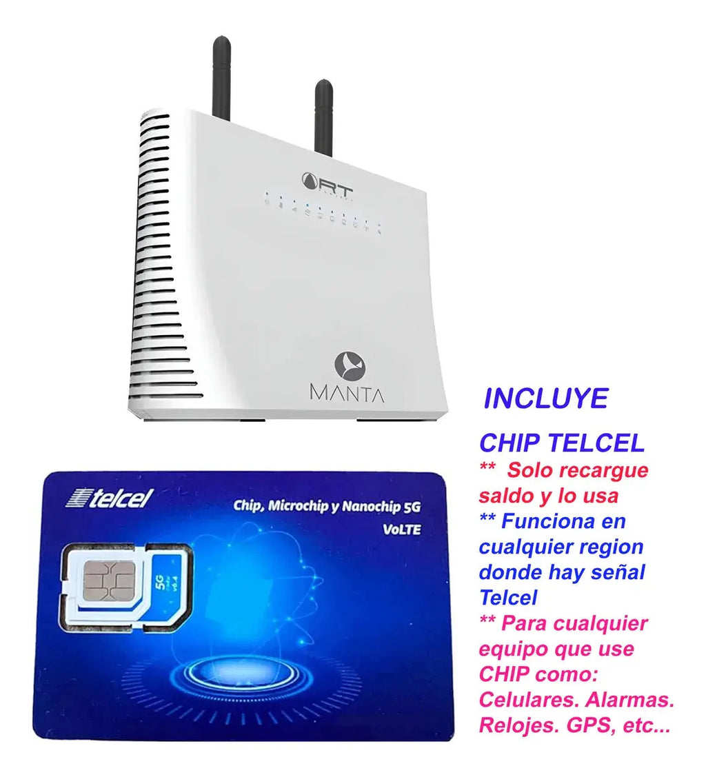 Modem Wifi Internet 4g Para Uso En Auto +chip Telcel
