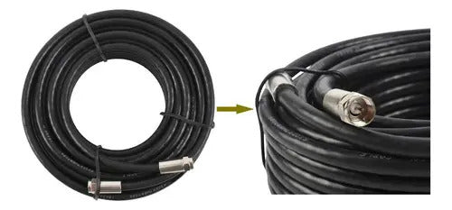 Cable Extension Coaxial Para Antena Tv Rg6 10 Metros