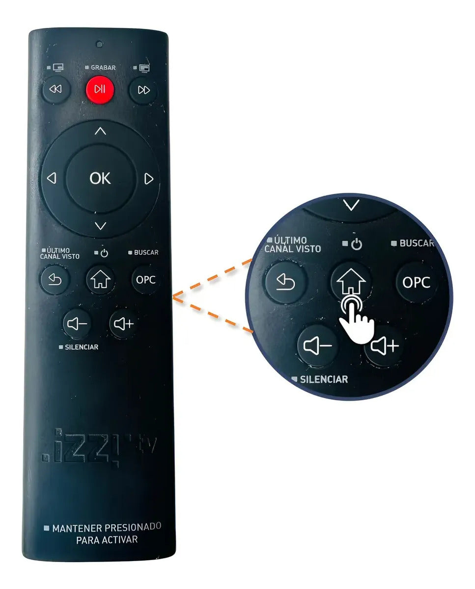 4pz Control Remoto Básico Izzi Para Tv Fácil Y Funcional