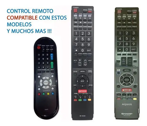 Control Remoto Toshiba Para Sharp Aquos Tv Lcd Led Lc-60le83