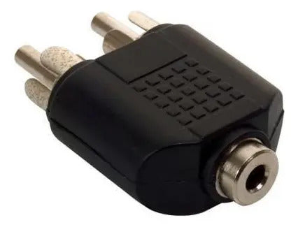 Adaptador De 2 Plugs Rca A Jack 3.5 Mm Estereo 251-032