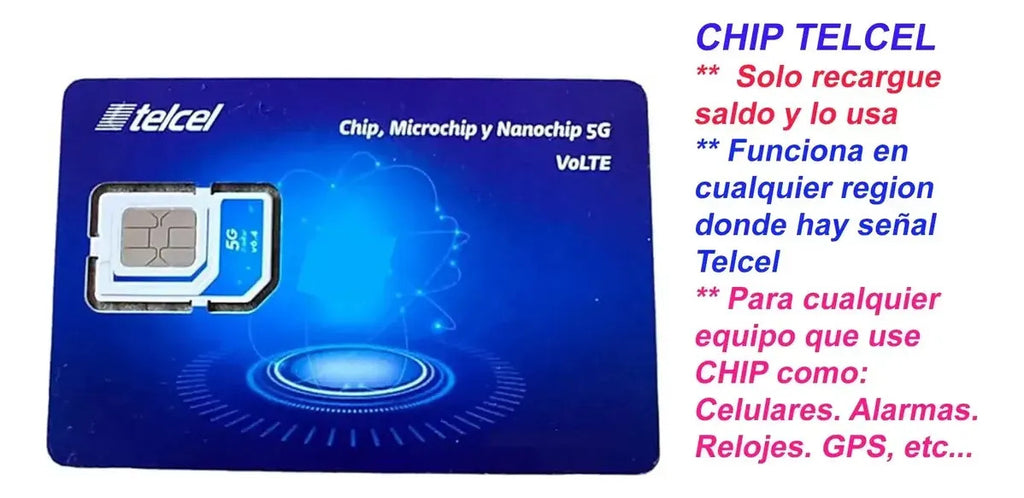 5 Chips Sim Telcel 4g Lte Prepago Lada 81 Monterrey Nuevoleo