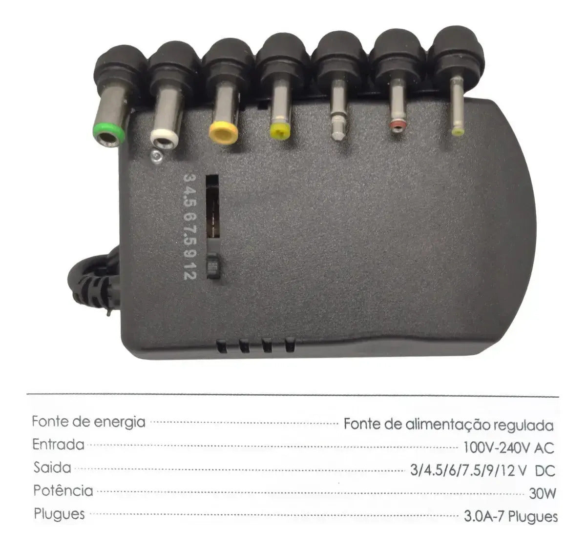 Eli-035 Convertidor De Voltaje O Eliminador Con Adaptador De