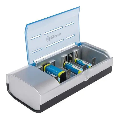 Cargador Universal Para Pilas Aa Aaa C D 9v Crg-500