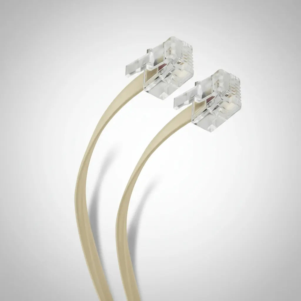 Cable Telefonico Plug A Plug Para Extensiones De 15 Metros