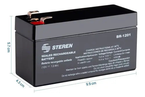 Bateria Pila Recargable 12v 1ah Para Carritos Electricos Gps
