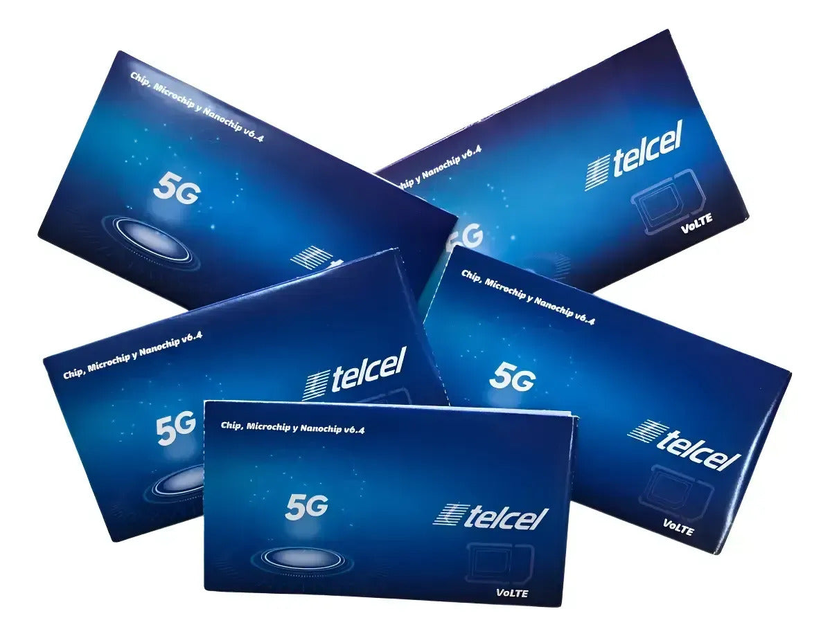 10 Chips Sim Telcel 4g Lte Prepago Lada 33 Guadalajara
