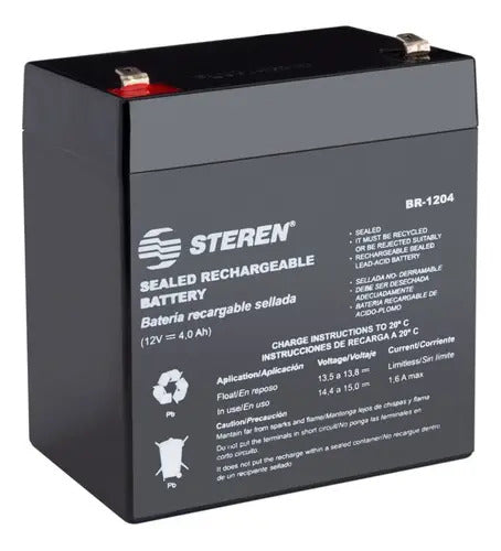 Bateria Recargable 12v 4ah Para Carritos Electr +cargador