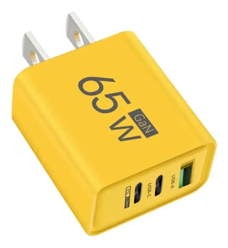 Cubo Cargador De Telefono 65w Usb Tipo C