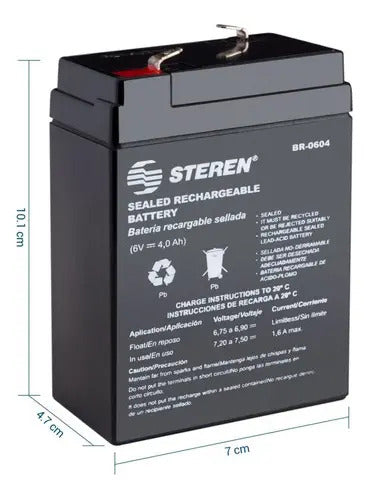 Bateria Recargable 6v 4ah Para Bascula Metrology