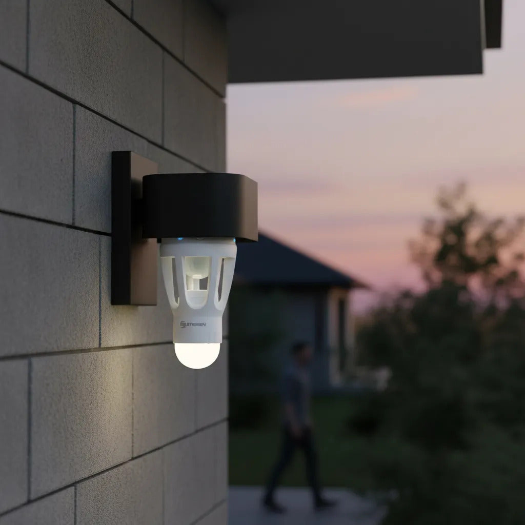 Socket Con Sensor Movimiento Para Casas Y Negocios