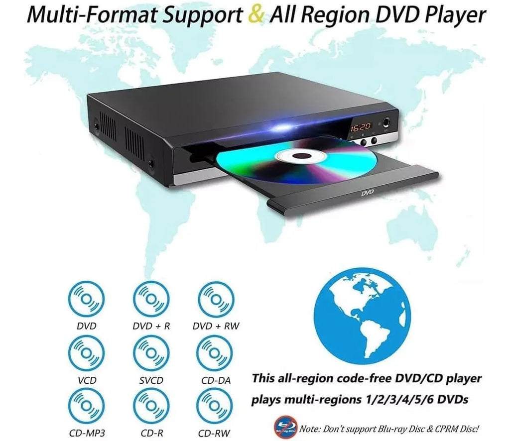 Reproductor Dvd Para Tv Hd 1080 Rca Hdmi Soporta Usb