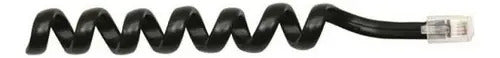 Cable Espiral Plug A Plug Rj9 De 2.1m Para Auricular Telefón