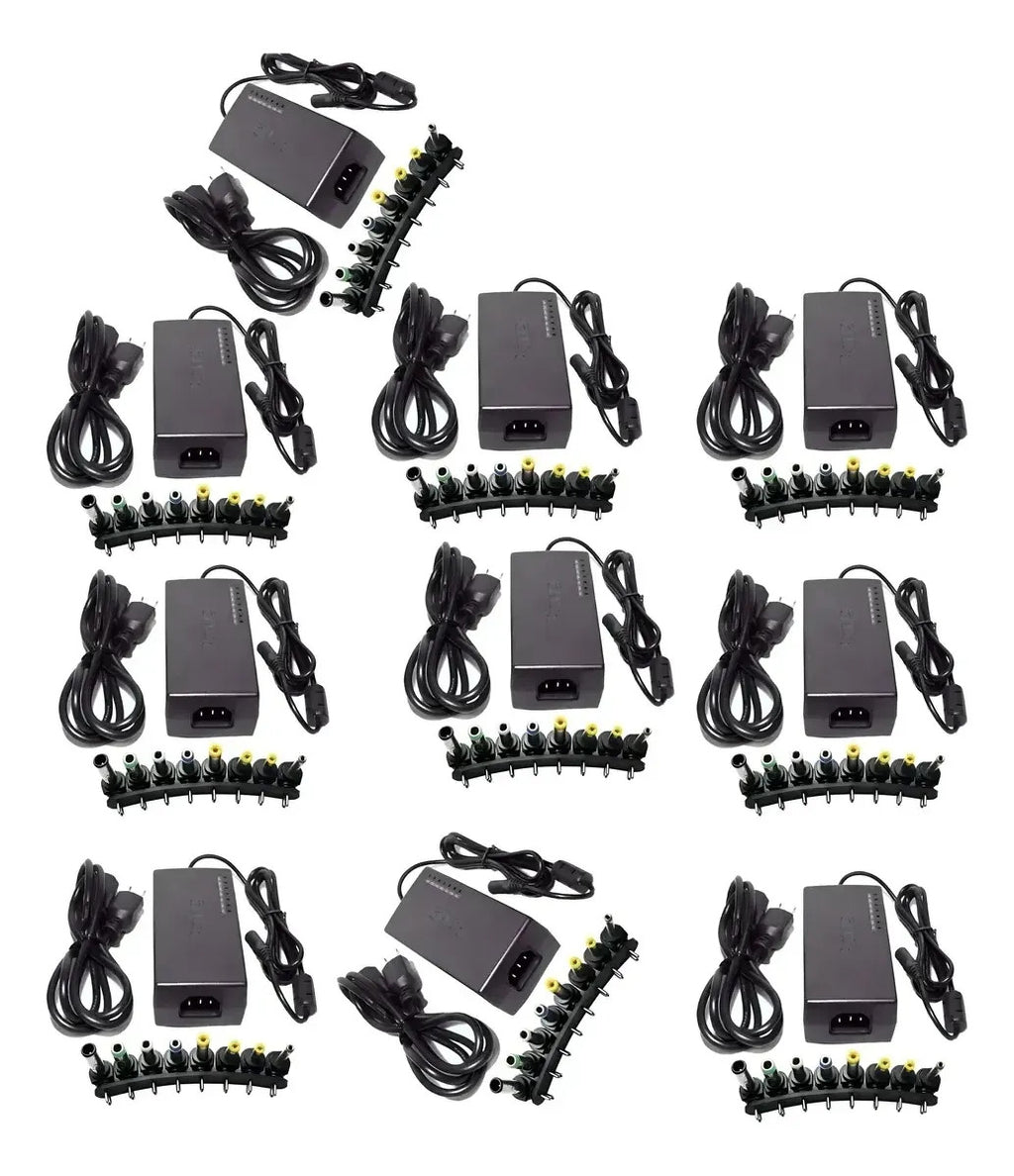 10pz Cargador Universal P/computadora Laptop Con 8 Entradas