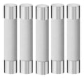 5 Fusibles Repuesto Ceramico Tipo Americano 15 Amper 250vac