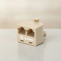 Adaptador Telefonico De 2 Jacks A 1 Plug De 4 Contactos
