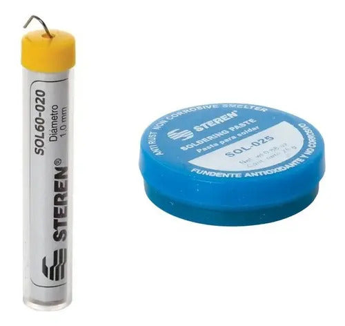 Tubo De 17 Gramos De Soldadura Aleacion Estaño/plomo +pasta