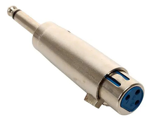 Adaptador De Plug 6.3 Mm A Jack Cannon Monoaural 251-330