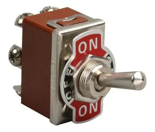 20pz- Switch De Palanca 2 Polos 2tiros 3 Posiciones 15 Amp