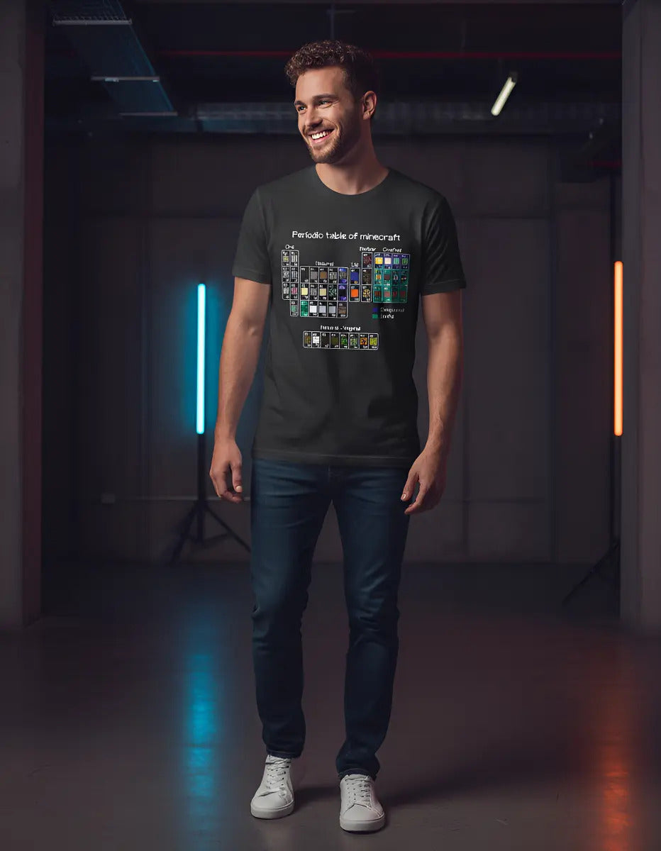 Playera Tabla Periódica Minecraft Adulto