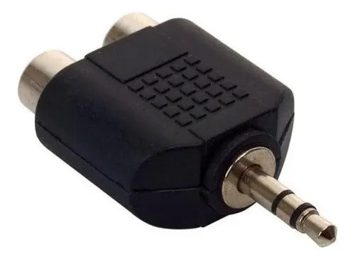 Adaptador De 2 Jacks Rca A Plug 3,5 Mm Estéreo 251-038