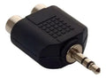 Adaptador De 2 Jacks Rca A Plug 3,5 Mm Estéreo 251-038