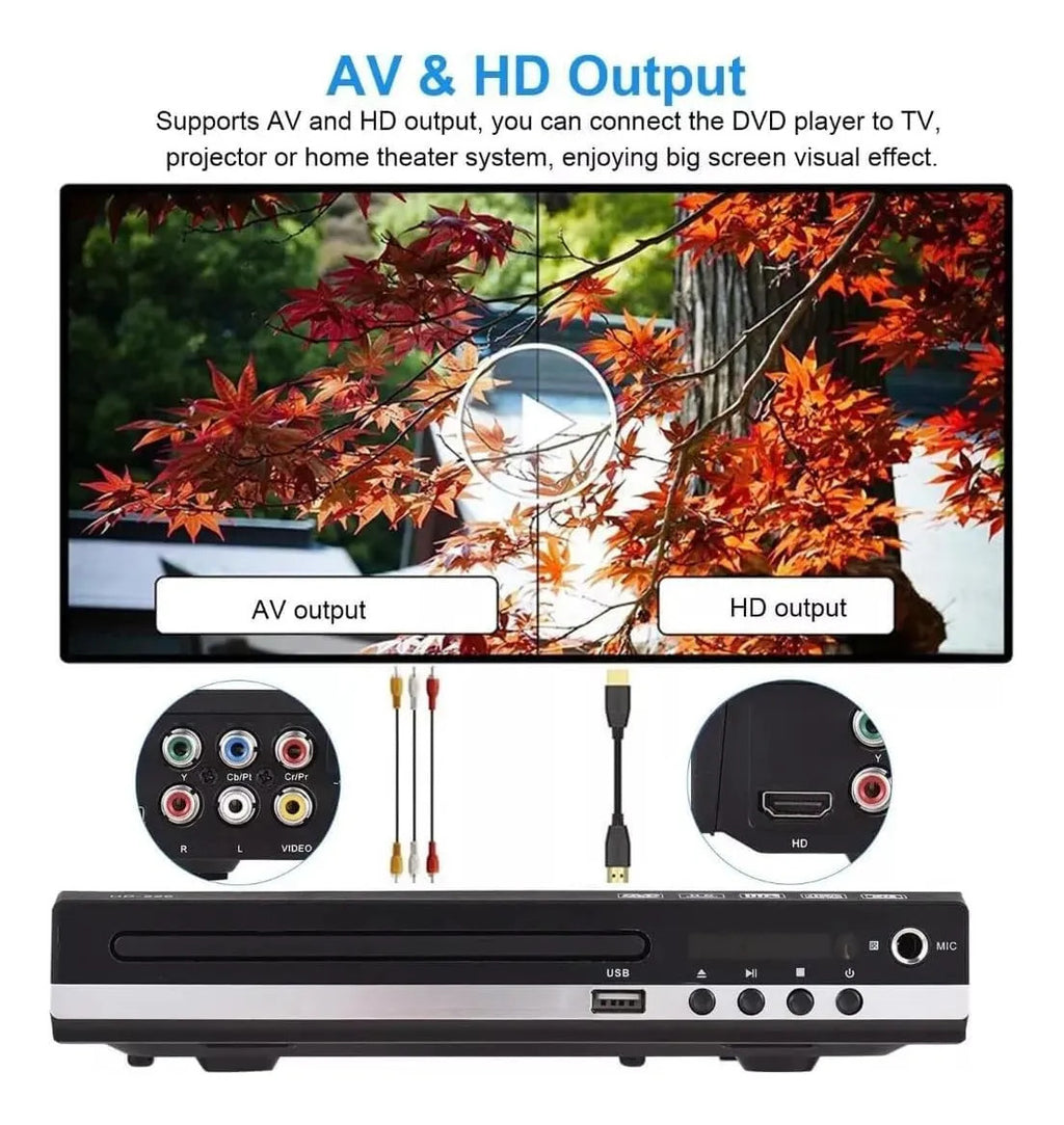 Reproductor Dvd Para Tv Hd 1080 Rca Hdmi Soporta Usb
